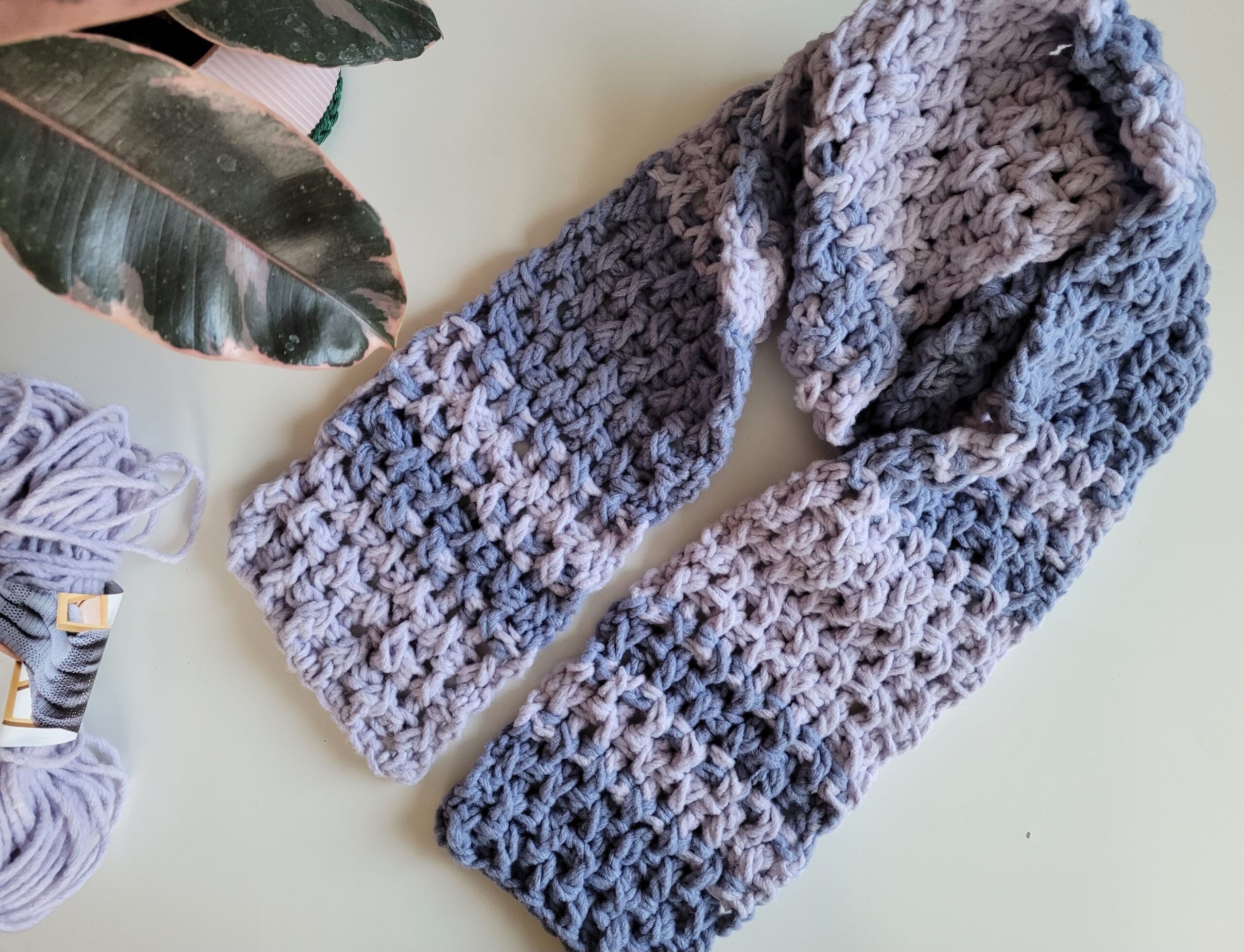 Crochet scarf free pattern