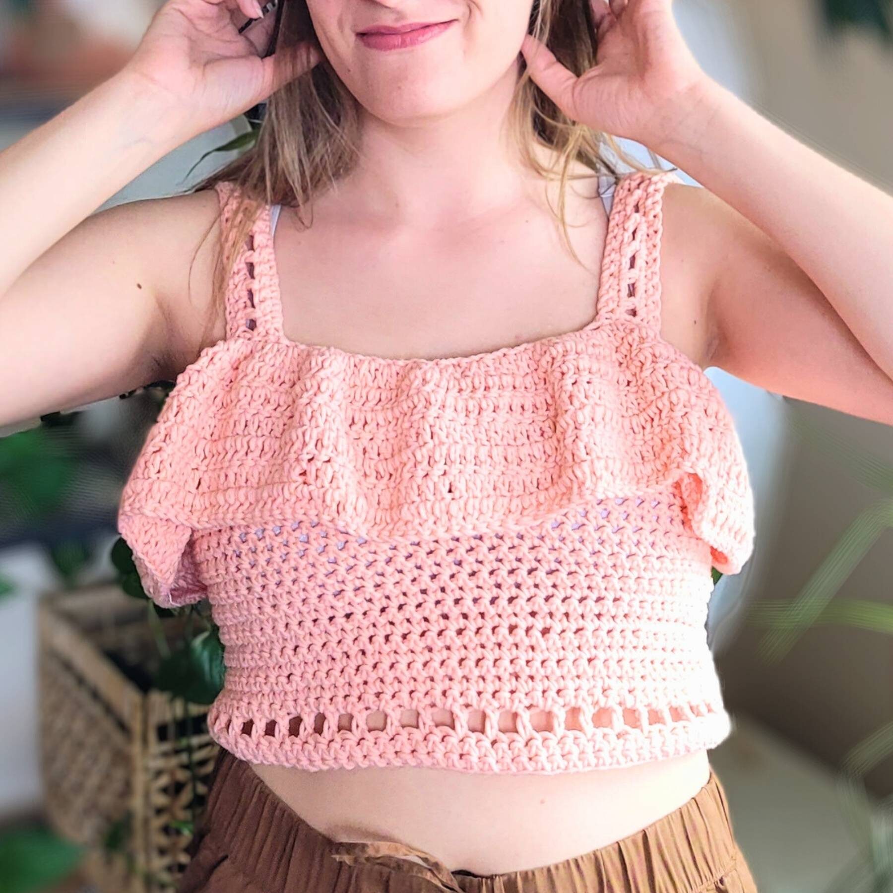 Ruffle Tank Top – Free Crochet Pattern