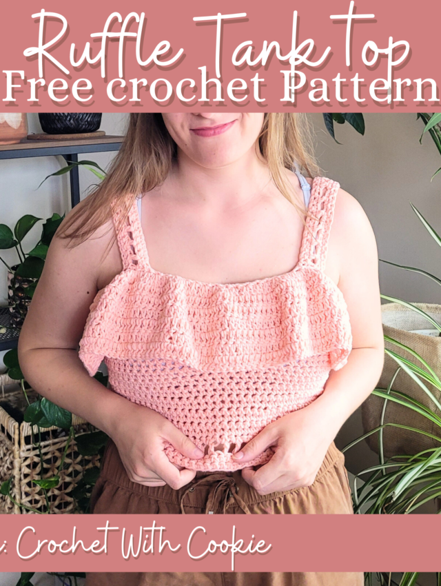 Ruffle Tank top Crochet pattern