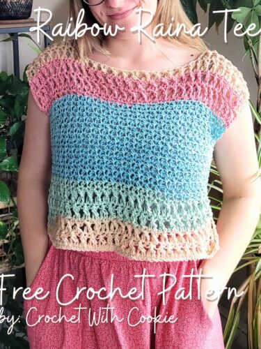 Rainbow Raina Tee – Free Crochet Pattern