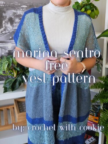 Marina Sentro Vest Free DIY Pattern