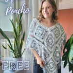 free crochet pattern - granny square poncho