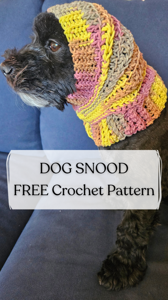 Dog snood free crochet pattern